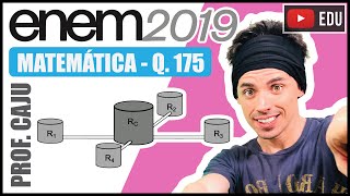 ENEM 2019 175 📘 GEOMETRIA ESPACIAL Uma construtora pretende conectar um reservatório central Rc [upl. by Yuria416]