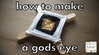 How to Make a God’s eye  Step by Step  Art for Kids [upl. by Dulcle300]