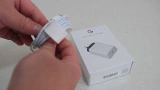 Google 30W USB C Power Charger Unboxing [upl. by Nylhsa]