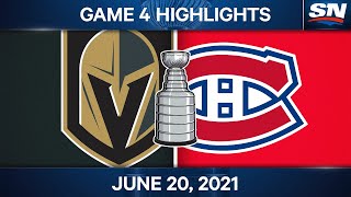 NHL Game Highlights  Golden Knights vs Canadiens Game 4  Jun 20 2021 [upl. by Osber]