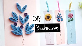 Bookmark Ideas  Easy DIY Bookmarks  Paper Quilling Bookmarks [upl. by Tolecnal]