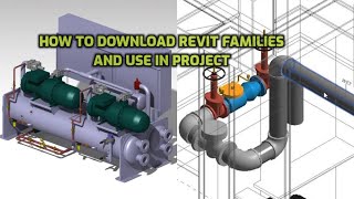 Revit MEP families download and use in Mechanical Project Revit families [upl. by Colier]