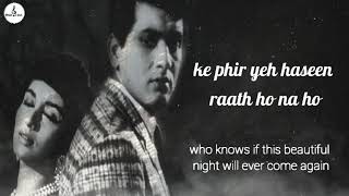 Lag jaa gale 1964 lyrics with English translation [upl. by Suiravat]