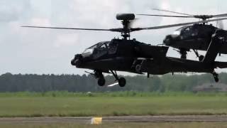 National Guard l AH64 Apache Helicopters in Action [upl. by Ilbert381]