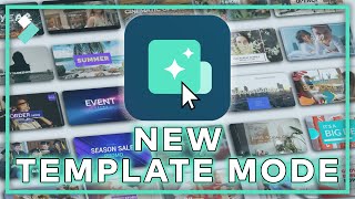 NEW Filmora Template Mode  Wondershare Filmora X Update [upl. by Alesandrini]