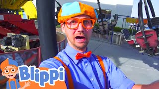 Blippi Visits an Amusement Park  Blippi Full Episodes  Learning Colors  Blippi Toys [upl. by Saqaw]