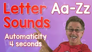 Letter Sounds Automaticity  Upper and Lower Case  4 Seconds  Jack Hartmann [upl. by Dnomaj]