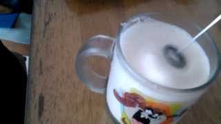 Aerolatte Review Frothing Cold Milk In Under 1 Minute [upl. by Neelahtak286]