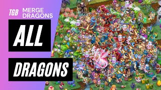 Merge Dragons All Dragons • Complete Dragons List ☆☆☆ [upl. by Nance]