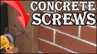 How To Screw A Board To Brick With Concrete Screws [upl. by Adnovaj]