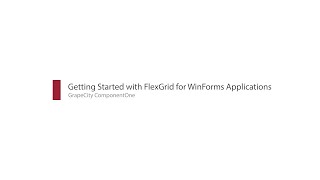 How to Add FlexGrid a WinForms Datagrid Control to Your Desktop Application [upl. by Jeramie487]