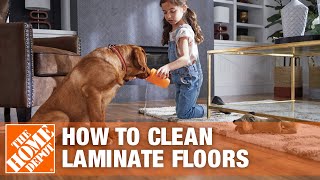 How to Clean Laminate Floors  The Home Depot [upl. by Luelle524]