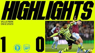 HIGHLIGHTS  Aston Villa vs Arsenal 10  Premier League [upl. by Noffihc]