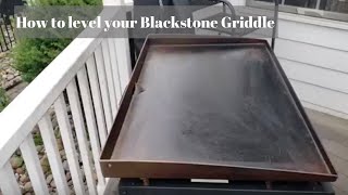 How to level your Blackstone Griddle [upl. by Tennaj]