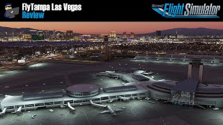 MSFS 2020  REVIEW FlyTampa Las Vegas KLAS scenery for Microsoft Flight Simulator 2020 [upl. by Bethena]