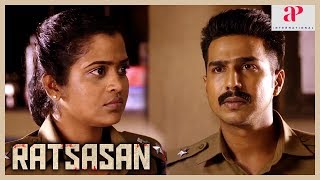 Ratsasan Movie Scenes  Vishnu Vishal learns Saravanans past  Radha Ravi  Kaali Venkat [upl. by Swen]