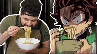 How to Make Udon From Demon Slayer  Foodie Friday [upl. by Noirod16]