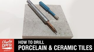 How to Drill a Hole in Porcelain and Ceramic Tiles  Video 2 of 3 [upl. by Enilra325]