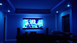 Quick Philips Hue Sync Box media room demo [upl. by Ynafets]