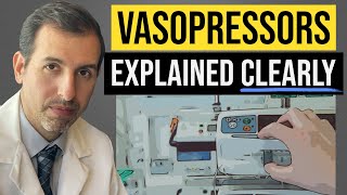 Vasopressors Explained Clearly Norepinephrine Epinephrine Vasopressin Dobutamine [upl. by Decrem]