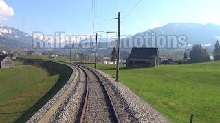 🚆 Cab ride into beautiful Obertoggenburg Switzerland  Thurbo S2 Altstätten SG  NesslauN St J [upl. by Middle]