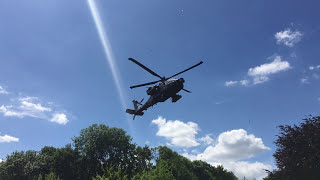 Apache AH64 low flyby and landing [upl. by Imefulo160]