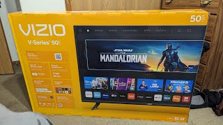 BIG TV ENERGY 4K 50quot VIZIO TV From Walmart Unboxing Overview [upl. by Ahsiuqet498]