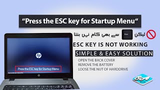 Press the ESC Key for Startup Menu  How to solve problem  Laptop repairing [upl. by Elleirol]